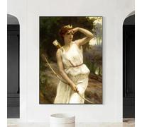 Retrato de mujer de John William Waterhouse, obra clásica, lienzo impreso, póster, arte de pared, imagen para decoración de sala de estar, 60 x 80 cm, sin marco