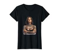 Retrato de Mujer sin Miedo Tatuaje Camiseta
