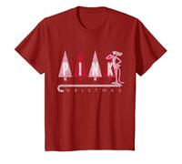 Retrato de Navidad rosa pantera rosa Camiseta
