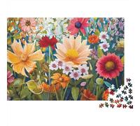 Retrato de niña Floral Rompecabezas 1000 Piezas Papel Ecológico para Niños, Relajación Mental, Puzzle En Descanso De Oficina, Más Vendido para Entretenimiento Familiar 52x38cm/1000pcs
