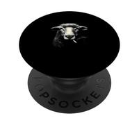 Retrato de Oveja fumadora Divertido Animal de Granja PopSockets PopGrip Adhesivo