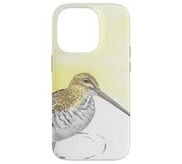 Retrato de pájaro de Acuarela Snipe de Wilson Carcasa para iPhone 14 Pro