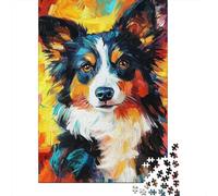 Retrato de Pastor Colorido Puzzle de 1000 Piezas Juego de Puzzle 1000 Piezas Papel Adulto Arte Abstracto Decoración Antiestrés Regalo 70x50cm/1000pcs