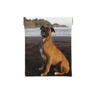 Retrato de Perro Boxer marrón de Playa, Squeeze Top Wallet Bolsa de Almacenamiento para Mujer Monedero pequeño Bolsa de Cambio