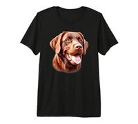 Retrato de Perro Chesapeake Bay Retriever Camiseta Premium