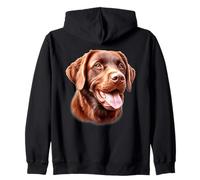Retrato de perro Chesapeake Bay Retriever Sudadera con Capucha