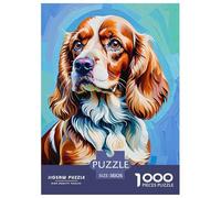 Retrato de Perro Colorido 1000 Piezas Adultos Puzzle Niños Regalo DecoracióN Familiar Creativo Regalo 38x26cm/1000pcs