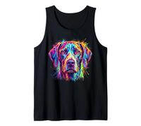 Retrato De Perro Colorido Braco Alemán De Pelo Corto Camiseta sin Mangas