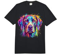 Retrato De Perro Colorido Braco Alemán De Pelo Corto Comfort Colors Adult Heavyweight T-Shirt
