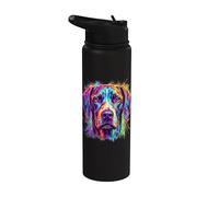 Retrato De Perro Colorido Braco Alemán De Pelo Corto Stainless Steel Insulated Water Bottle