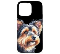 Retrato de perro de Cairn Terrier Carcasa para iPhone 15 Pro Max