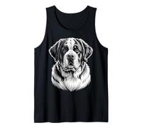 Retrato de Perro de San Bernardo Camiseta sin Mangas