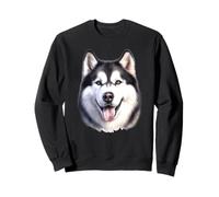 Retrato de Perro Husky Siberiano Sudadera