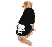 Retrato de Perro Pitbull Sudaderas con Capucha para Perros con Bolsillo Suéter cálido para Mascotas Camisetas Suéter para Perros Ropa para Perros medianos y Grandes