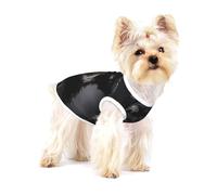 Retrato de Schnauzer Gris Oscuro,Camiseta de algodón sin Mangas para Mascotas, Chaleco Transpirable, Suave y elástico para Cachorros,M