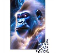 Retrato de simio eléctrico 1000 Piezas Papel Puzzle para Adultos Adultos Desafiante Y Divertido Horas De Entretenimiento Garantizadas Ocio En Casa 52x38cm/1000pcs