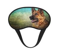 Retrato de un perro pastor alemán (impresión), Cubiertas oculares completas, antifaces para dormir que bloquean la luz, orejeras opacas para dormir
