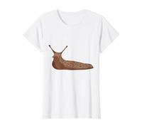 Retrato de una Gran babosa Hermosa, Caracol, Camiseta gráfica económica, Mujer, Blanco, XL