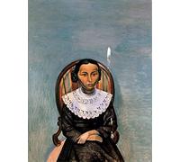 Retrato de una niña en negro - Kits de pintura de diamantes 5D DIY - André Derain - Bordado de punto de cruz Regalo de arte artesanal redondo completo 40x50cm