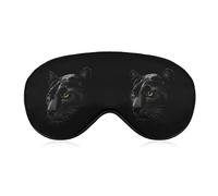 Retrato de una pantera, antifaz divertido para dormir, cubierta suave para los ojos con los ojos vendados, con correa ajustable, visera nocturna para hombres y mujeres