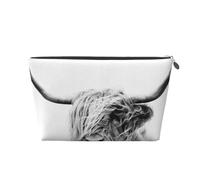 Retrato de una Vaca de Las Tierras Altas, Bolsa de artículos de tocador Bolsa de Maquillaje Bolsa de cosméticos Bolsa de artículos de tocador de Viaje portátil
