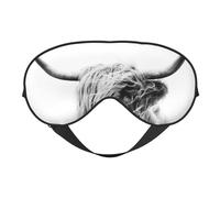 Retrato de una vaca de las tierras altas, Cubreojos completos Antifaz bloqueador de luz Antifaz para dormir Antifaz suave con los ojos vendados Noche