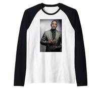 Retrato de Will Smith Bad Boys Actor Por Michael Grecco Camiseta Manga Raglan