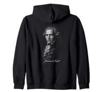 Retrato del filósofo de la iluminación clásica de Immanuel Kant Sudadera con Capucha