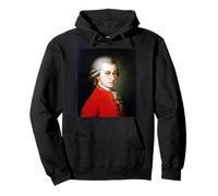 Retrato del Gran Compositor Wolfgang Mozart de Barbara Kraft Sudadera con Capucha