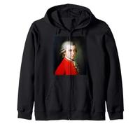 Retrato del Gran Compositor Wolfgang Mozart de Barbara Kraft Sudadera con Capucha