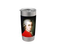 Retrato del gran compositor Wolfgang Mozart de Barbara Kraft Vaso térmico de acero inoxidable de doble pared