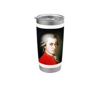 Retrato del gran compositor Wolfgang Mozart de Barbara Kraft Vaso térmico de acero inoxidable de doble pared
