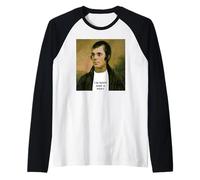 Retrato Divertido de Robert Burns Camiseta Manga Raglan