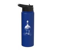 Retrato dramático de ganso Moody Farm Bird Lover Stainless Steel Insulated Water Bottle
