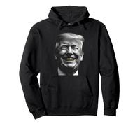 Retrato en Blanco y Negro de Donald Trump - Parodia de Gold Grills Sudadera con Capucha
