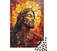 Retrato Estilo Mosaico Puzzle para Adultos Puzzle de 1000 Piezas Papel Juego de Puzzle 1000 Piezas Relax Decoración Hogar 38x26cm/1000pcs