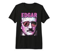 Retrato gótico Vintage de Arte Pop de Edgar Allan PoE Raven Camiseta Premium