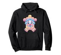 Retrato gráfico de Personaje de Circo Lindo de Invierno de Payaso Sonriente Sudadera con Capucha