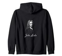 Retrato histórico del Pensador de la iluminación empirista Sudadera con Capucha