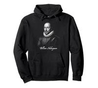 Retrato icónico del Poeta renacentista de William Shakespeare Sudadera con Capucha