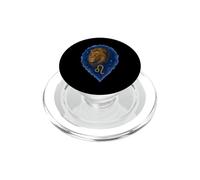 Retrato León Acuarela Leo Zodiaco PopSockets PopGrip para MagSafe