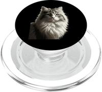 Retrato Magnífico Gato Mirada Enigmatica PopSockets PopGrip para MagSafe