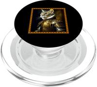 Retrato Medieval Divertido Gato Renacimiento Pintura al óleo Mascota PopSockets PopGrip para MagSafe