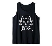 Retrato Minimalista Mozart Amante de la música clásica Camiseta sin Mangas