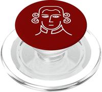 Retrato Minimalista Mozart Amante de la música clásica PopSockets PopGrip para MagSafe