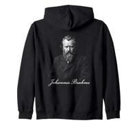 Retrato Musical Compositor clásico Johannes Brahms Sudadera con Capucha
