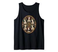 Retrato Ovalado de Las Seis Esposas de Enrique VIII Rey de Inglaterra Camiseta sin Mangas
