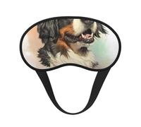 Retrato realista de un perro de montaña bernés, Cubiertas oculares completas, antifaces para dormir que bloquean la luz, orejeras opacas para dormir