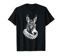 Retrato Renacimiento Burro Arte Animal Noble Vintage Camiseta