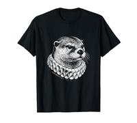 Retrato Renacimiento Nutria Arte Animal Noble Vintage Camiseta